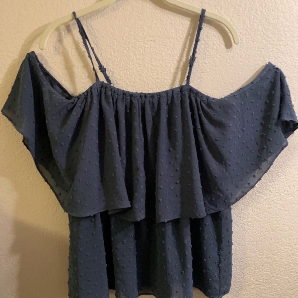 Off the shoulder flowy blouse